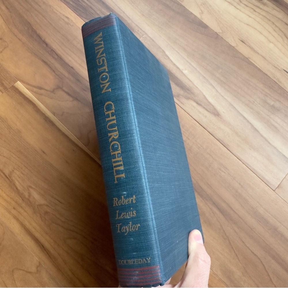 VTG Winston Churchill biography hardcover book history coffee table